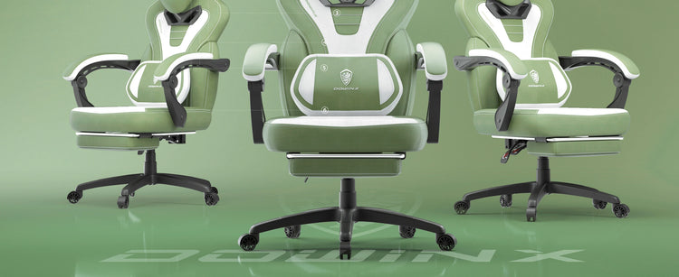 Dowinx Fabric Gaming Chair with Footrest - ElectronAge
