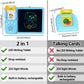2 in 1 Talking Flash Cards & LCD Writing Tablet English Interactive Learning Machine Education Toy Gift for Boys Girls Toddler