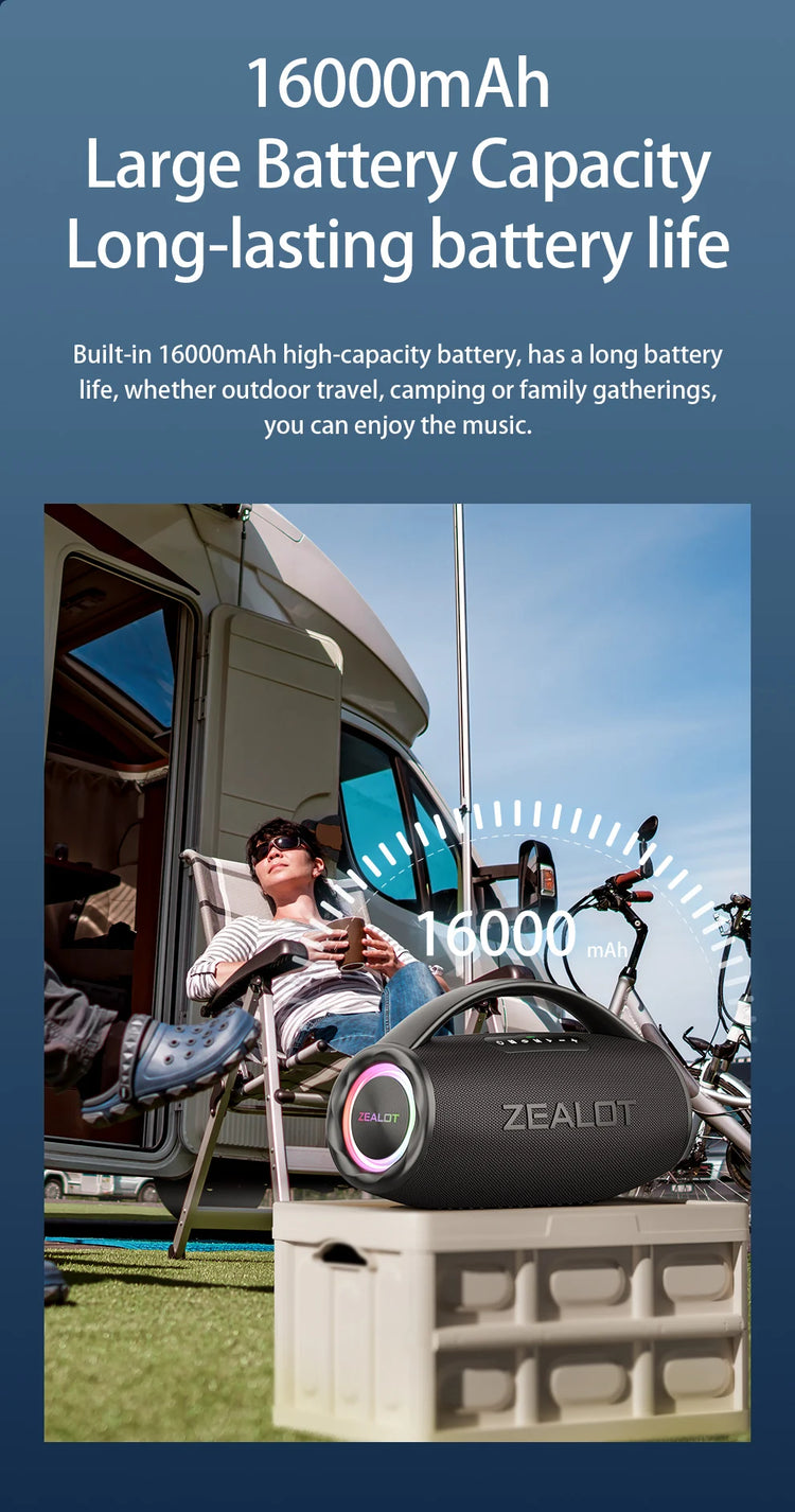 ZEALOT S97 80W Wireless speaker - ElectronAge