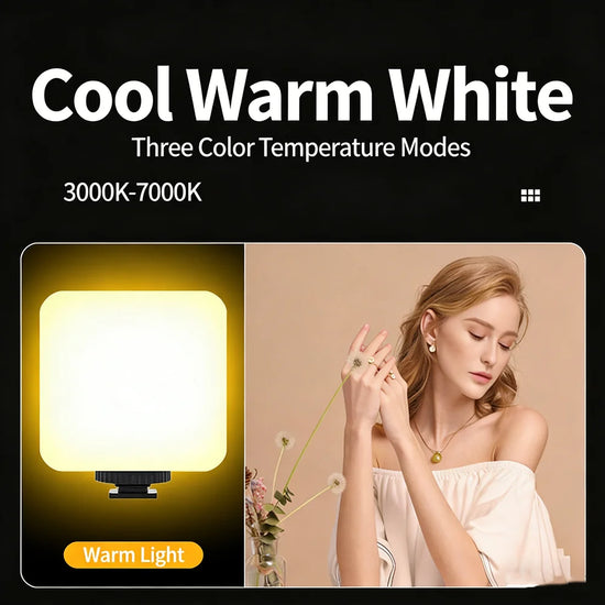 Pocket RGB Fill Light Portable LED Light Video Mini Fill Light For Camera Smartphone GoPro Laptop Selfie Adjustable RBG Lamp