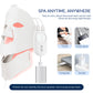 Silicone LED Facial Mask 7 Colors Photon Beauty Face Neck Care Mask Skin Whitening Skin Rejuvenation mascara faciales led