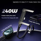 Sideways Phone Charger,Invisible Stand Charging Cable,Built In Phone Stand Charging Cord with Folding Phone Stand 2-in-1 Holder