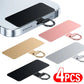 4/1PCS Ultra Thin Stainless Steel Phone Tether Tab Universal Cellphones Lanyard Patch Gasket Hang Rope Straps Metal Card Clip