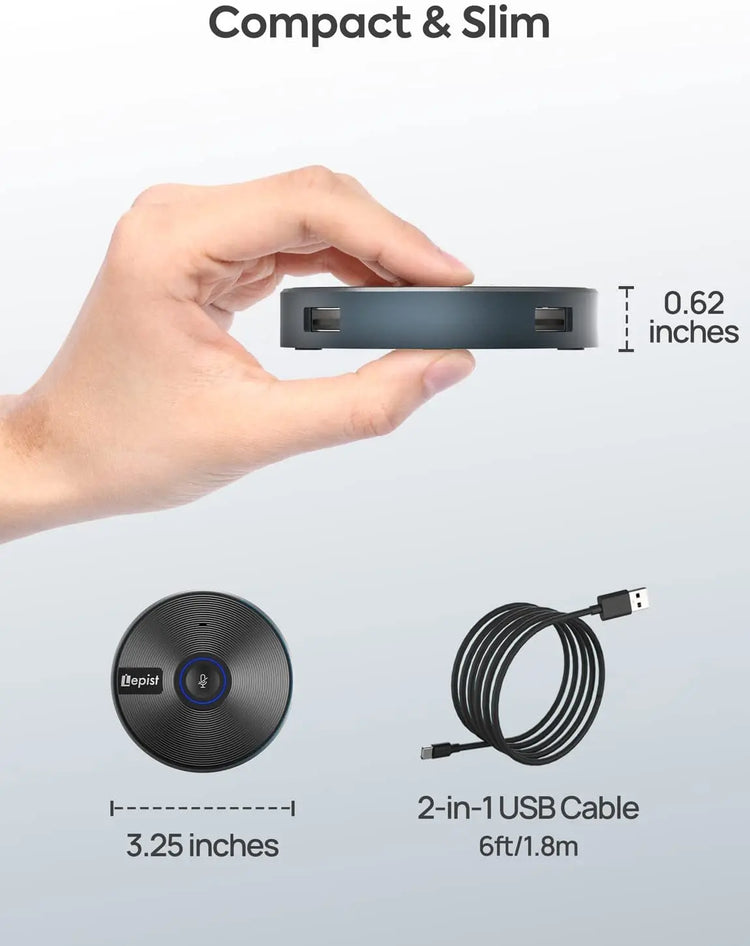 JOUNIVO Conference Microphone with 5-in-1 Usb Adapter - ElectronAge
