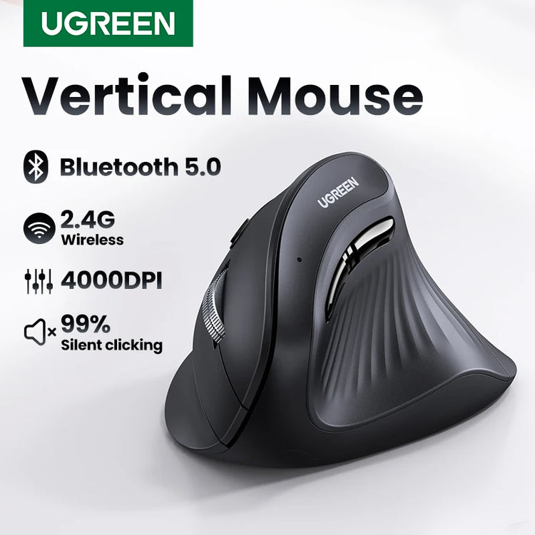 UGREEN Vertical Mouse Wireless Bluetooth5.0 - ElectronAge