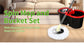 360° Spin Mop Bucket Sets with Wring System in 3 Microfiber Heads, 47" Extended Handle Floor Cleaning