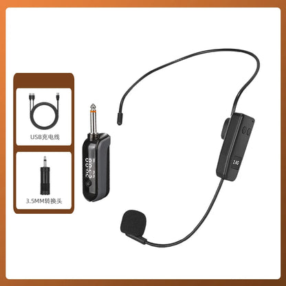 2.4G Wireless Professional Neckband Headset Microphone One to Two Wireless Headset Business Laptop Conference Microphone