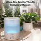 Top-Fill 2.5L Ultrasonic Cool Mist Humidifier for Large Rooms, Nursery, and Plants - 24-Hour Operation, Ultra Quiet, Night Light