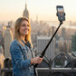 63" Professional Selfie Stick Tripod Combo - Portable Extendable Phone Stand with Remote for iPhone & Android