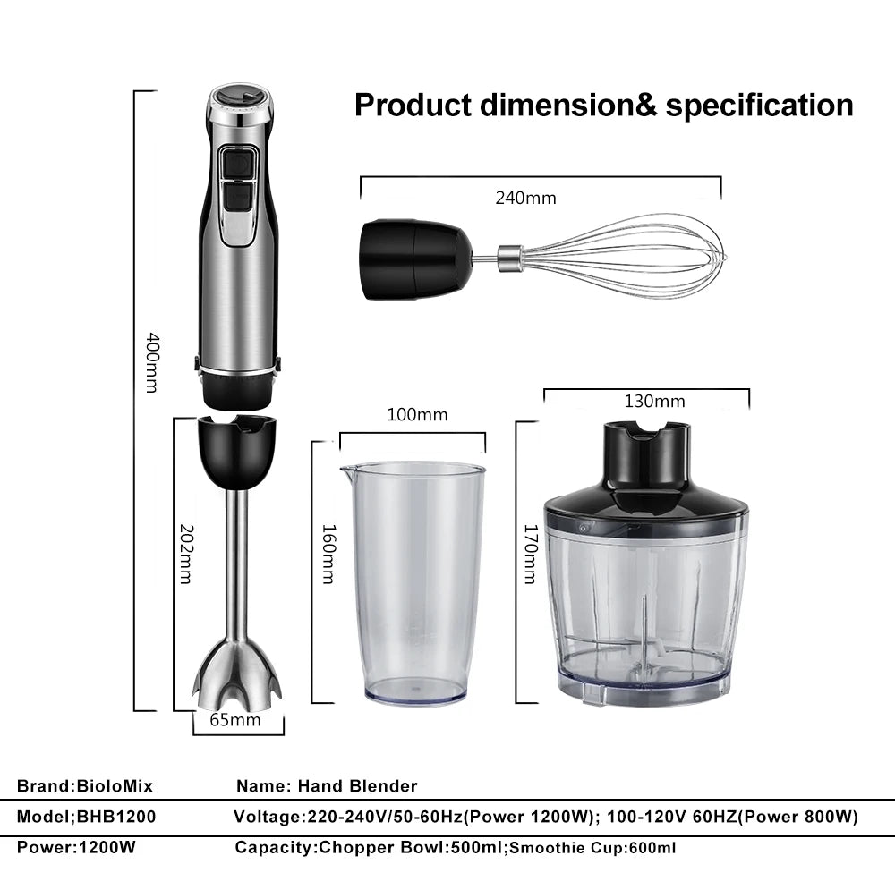 BioloMix 4 in 1 High Power 1200W - ElectronAge
