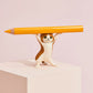 1/4Pcs Cats Pen Holder Funny Cat Doll Ornaments Crafts Earphone Support For Room Office Desk Home Decoration Accessories