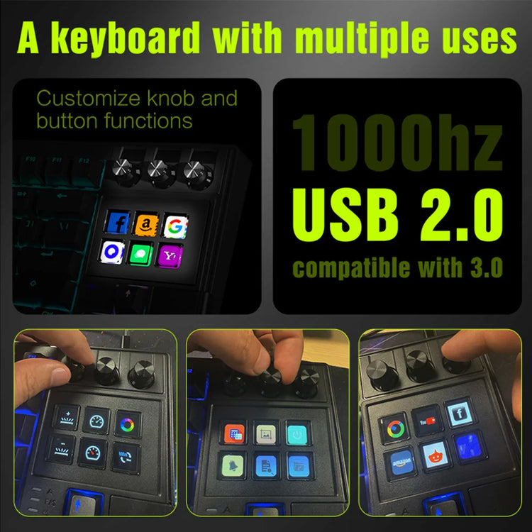 MRSVI K1 PRO Visual LCD AI Keyboard - ElectronAge