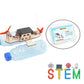 STEM Toys DIY Wooden Sailboat Model Kit Remote Control Boat Science Experiment Educational Project for Kids, Boys Girls Gift
