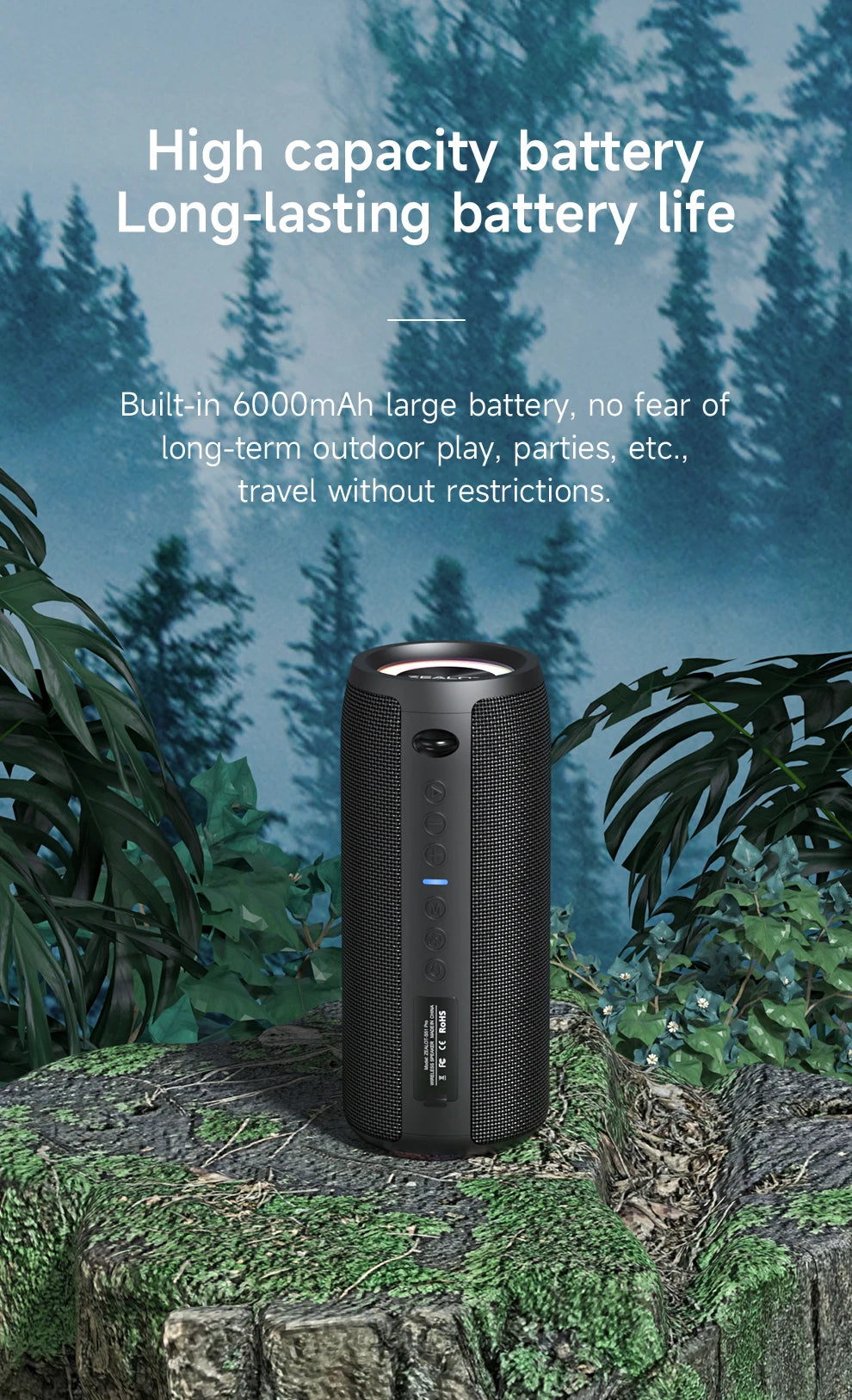 ZEALOT-S51PRO 40W High-power Bluetooth Speaker - ElectronAge