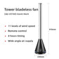 2025 NewHousehold Bladeless Fan Mute Energy-Saving Remote Control Wide-Angle Air Supply Adjustment Safety Anti-Pinch Hand Office