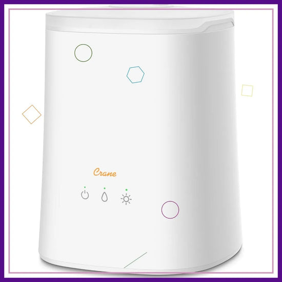 Top Fill Ultrasonic Cool Mist Humidifier for Bedroom, 1.2Gal Essential Oil Diffuser with Nightlight & Auto Shut-Off