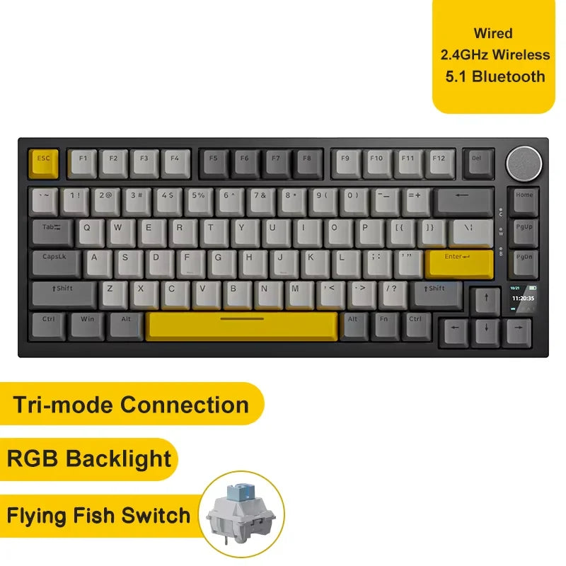 Ajazz AK820/AK820Pro Gaming Mechanical Keyboard - ElectronAge