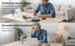 USB&Type-C Speakerphone Speaker Microphone, Touch Buttons 360° Omnidirectional Pickup for Conference Skype Zoom Computer Mic
