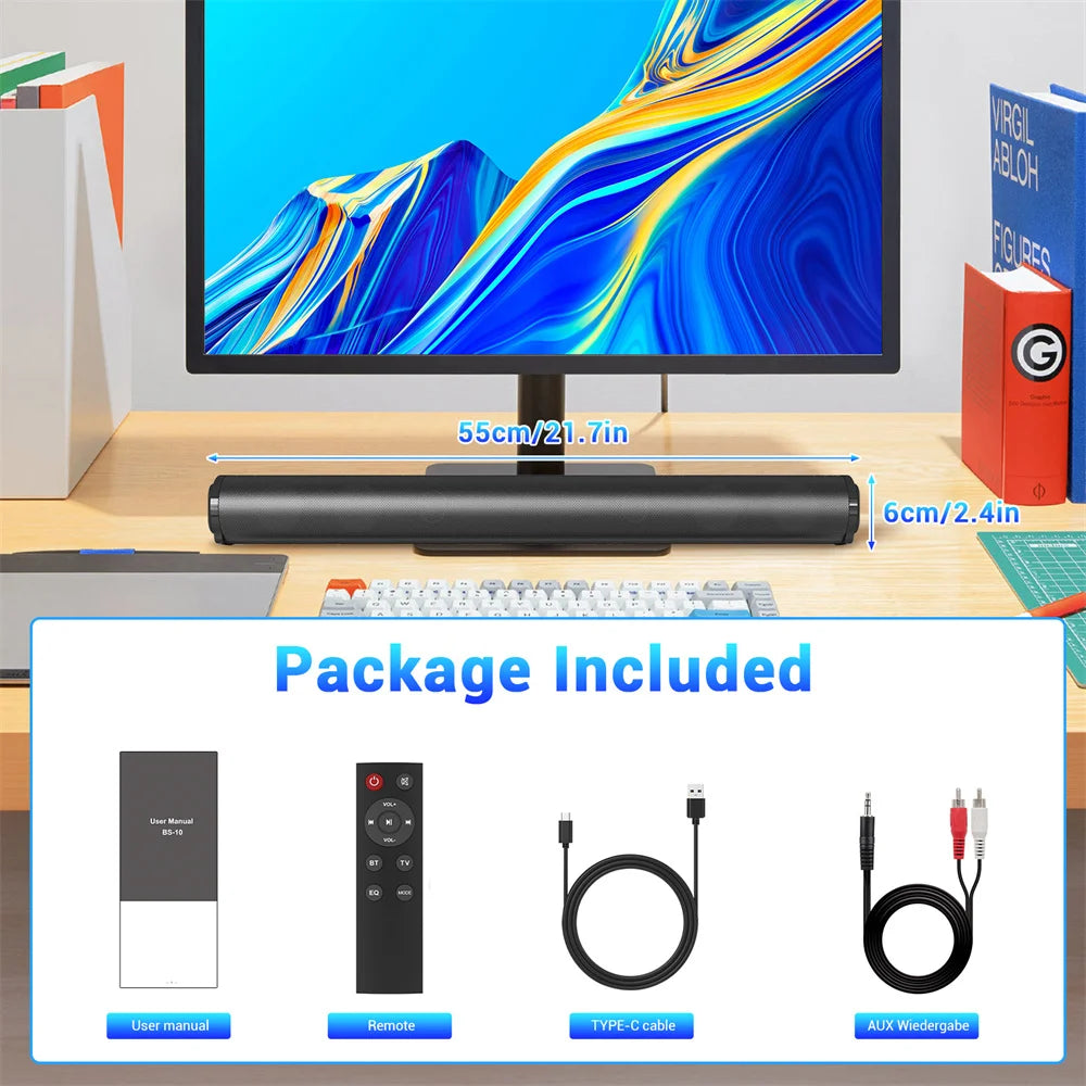 Sound Bar TV Sound System Bluetooth Speaker - ElectronAge
