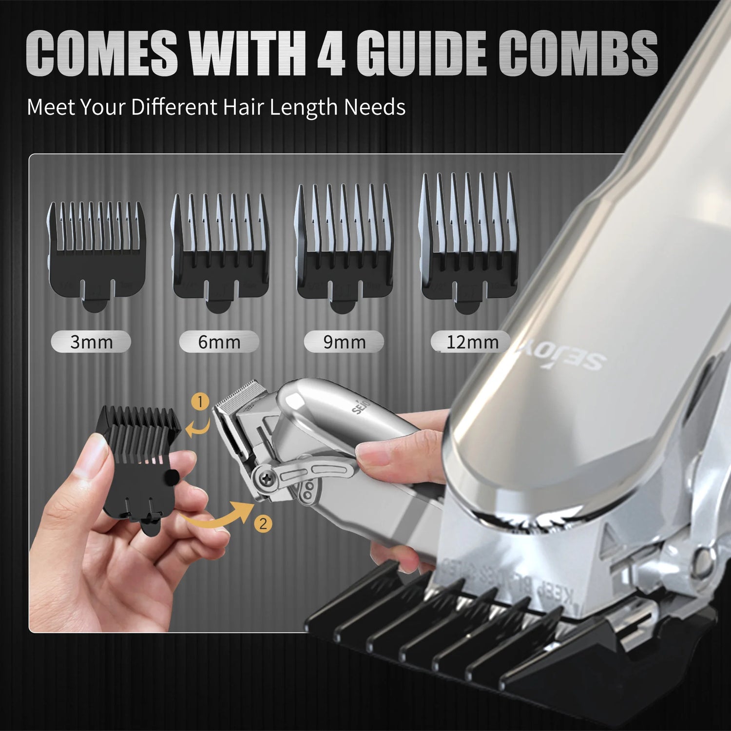 Sejoy Hair Clipper For Men - ElectronAge