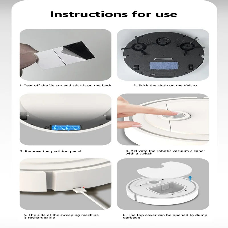XMSJ 3 in 1 Smart Sweeping Robot Vacuum Cleaner - ElectronAge