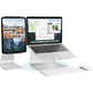 360-Degree Swivel Laptop Stand, Silver (Patented) - Model 10036 - ElectronAge