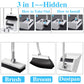 3in 1 Broom and Dustpan Set Floor Brush Long-handled Broom And Dustpan For Home Office School Dorm