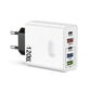 Xiaomi 120w Fast Charging Head USB 5 Interfaces Fully Compatible With Typec Charger European American Standard For Xiaomi Huawei
