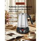 Turkish Greek Coffee Moka Tea Pot Maker Machine 800ML Portable Electric Kettle 6 Cups Stainless Steel Boiling Water 220V EU 전기포트