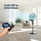 16 Inch Oscillating Pedestal Fan with Remote Control, 3 Speeds, Adjustable Height - Quiet Standing Fan for Office & Living Room