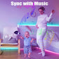 AeroLight LED Strip Lights RGB 5050 LED Strips Bluetooth APP Control Color Changing DC 12V 30LEDS/M Per Meter For Bedroom Room Kitchen Bar