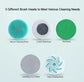 5 in 1 Electric Shower Cleaning Brush Set Rechargeable Long Handle Silicone Back Rubbing Brush for Bath Body Cleaning & Massage
