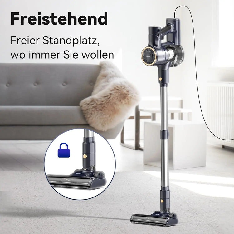 YISORA Corded Vacuum Cleaner, 600W 23KPa Stick Vacuum, Free-Stand 6 in 1 Handheld Vacuum Cleaner for Hard Floor Carpet - ElectronAge