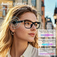AI Translator Smart Glasses, Support 160+ Languages Translation, Stylish Audio Glasses, Photochromic Lens