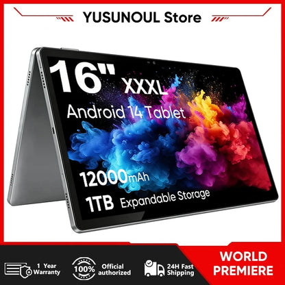 Super Large 16 Inch Pro Tablet Android 14 Tablet Helio - ElectronAge