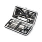 19-Piece Home Nail Clipper Set Large Dead Skin Pliers Diagonal Small Eyebrow Clipper with Leather Sleeve for Personal Grooming