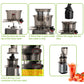 BioloMix Cold Press Juicer with 75mm Feed Chute, 200W 40-65RPM Powerful Motor Slow Masticating Juice Extractor Fits Whole Fruits - ElectronAge