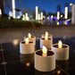 6 Pcs Solar Candles, Flickering Candle Lights, Christmas Halloween Festival Decorations, Outdoor Flameless Night Lights 400mah