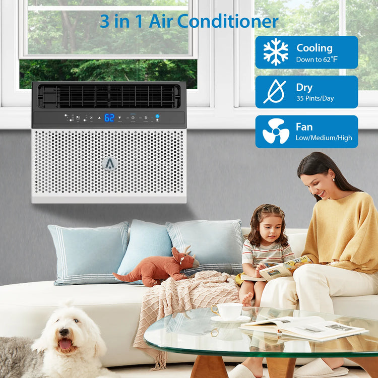 Acekool 6000 BTU U-Shaped Window Air Conditioner - ElectronAge