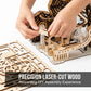 3D Wooden Puzzle DIY Marble Run Building Model Kit STEM Educational Construction Toys for Kids Adults Teens Boys Girls Gifts