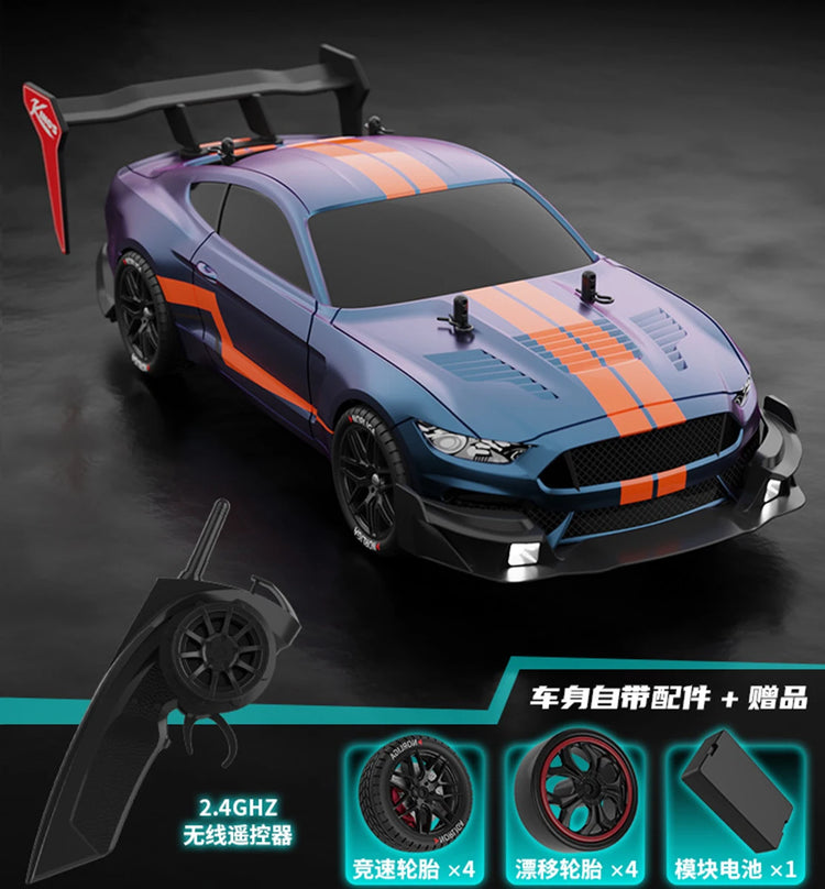 RTR MUSTANG 2.4G Drift Car 1:14 4WD Electric Remote Control Cars - ElectronAge