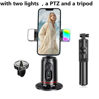 Roreta 2025 Selfie Stick Gimbal Stabilizer For Smartphone With Bluetooth Remote Intelligent AI Gesture Control Anti Shake Tripod