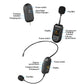 2.4G Head-worn/Lavalier Wireless Microphone Set Portable with LED Digital Display for Megaphone Microphone Speaker Outdoor Use