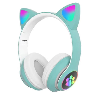 yggcoo Flash Lamp Cute Cat Ears Headphone - ElectronAge
