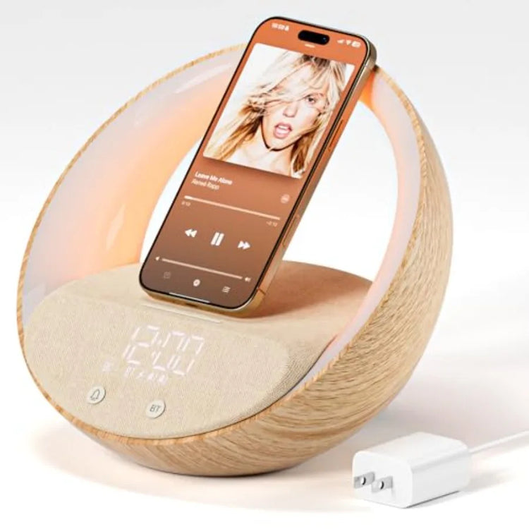 Bluetooth Alarm Clock, Sunrise Simulation Wake Up Night Light - ElectronAge