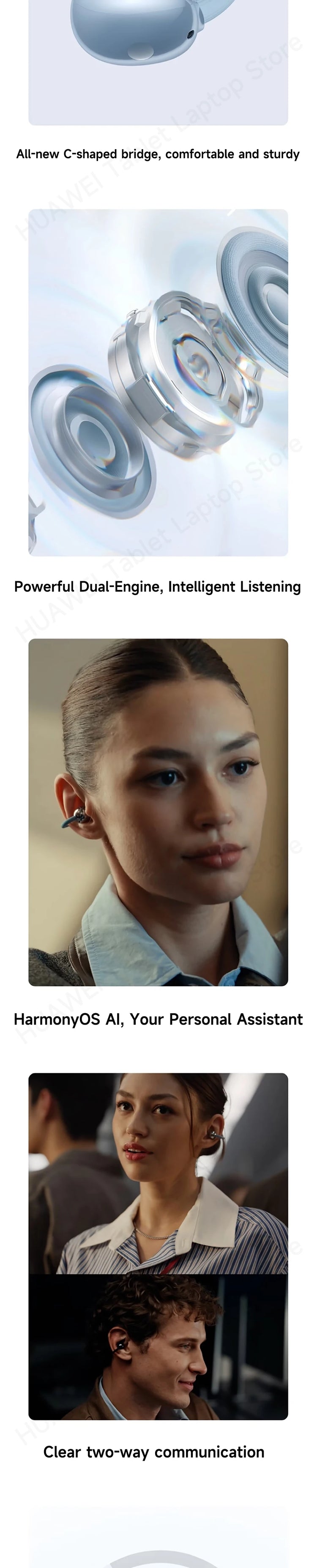 Genuine HUAWEI FreeClip 2 Wireless Earbuds - ElectronAge