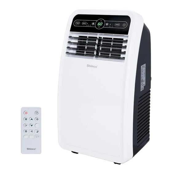 Shinco 8,000 BTU Portable Air Conditioner, AC Unit with Built-in Cool, Dehumidifier & Fan Modes for Room up to 350 sq.ft - ElectronAge
