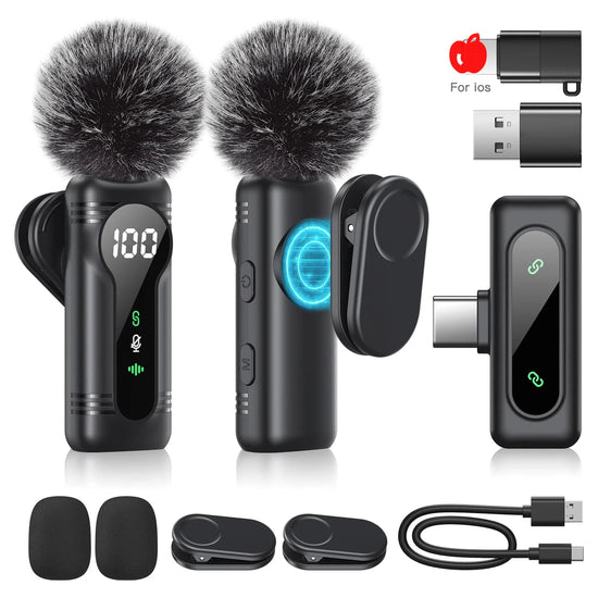 Tahnuhna Professional Wireless Lavalier Microphone - ElectronAge