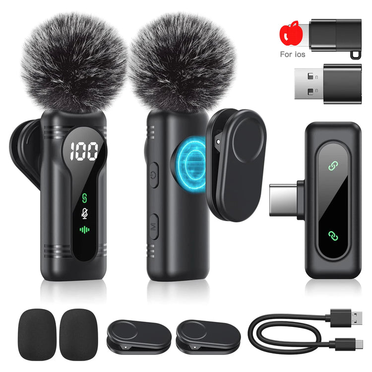 Tahnuhna Professional Wireless Lavalier Microphone - ElectronAge