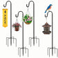 2 PC 120cm Shepherd Hooks Plant Hook Craft Hook For Hanging Solar Lights Bird Feeders﻿ Outdoor Yard Garden Decor